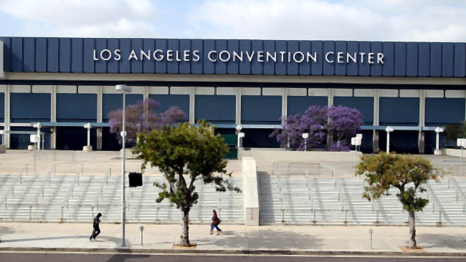 Los Angeles Convention Center exterior near Downtown LA furnished apartments